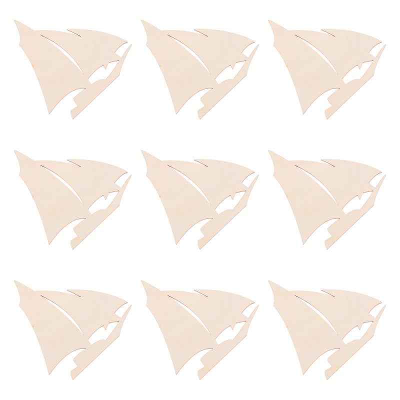 📦 نموذج قارب خشبي غير مكتمل للتزيين اليدوي بموضوع بحري - Image 1