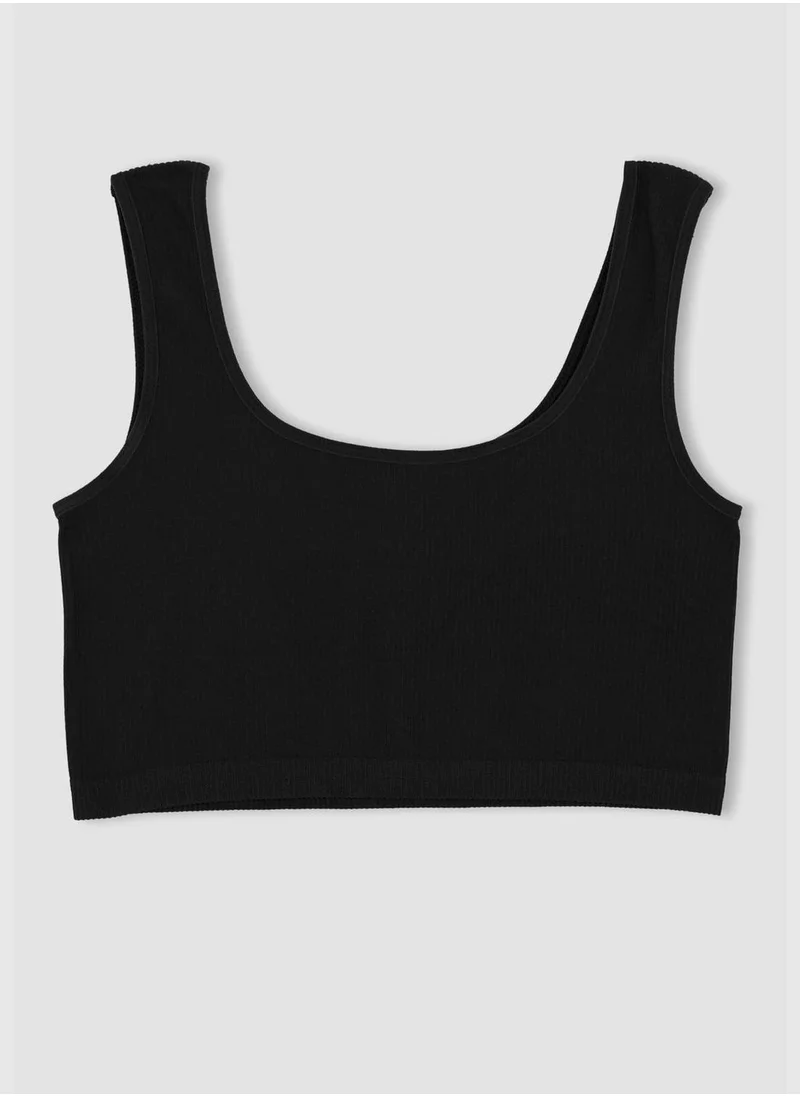 DeFacto Crew Neck Strappy Sports Bra