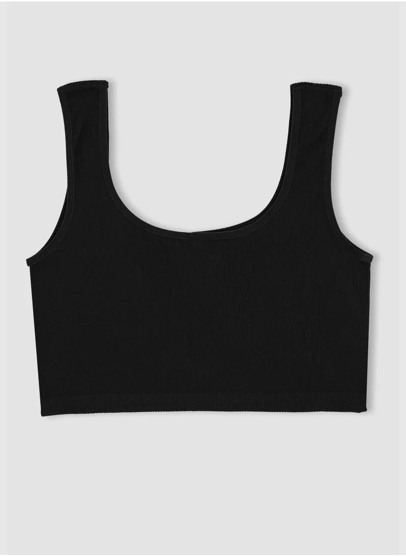 DeFacto Crew Neck Strappy Sports Bra