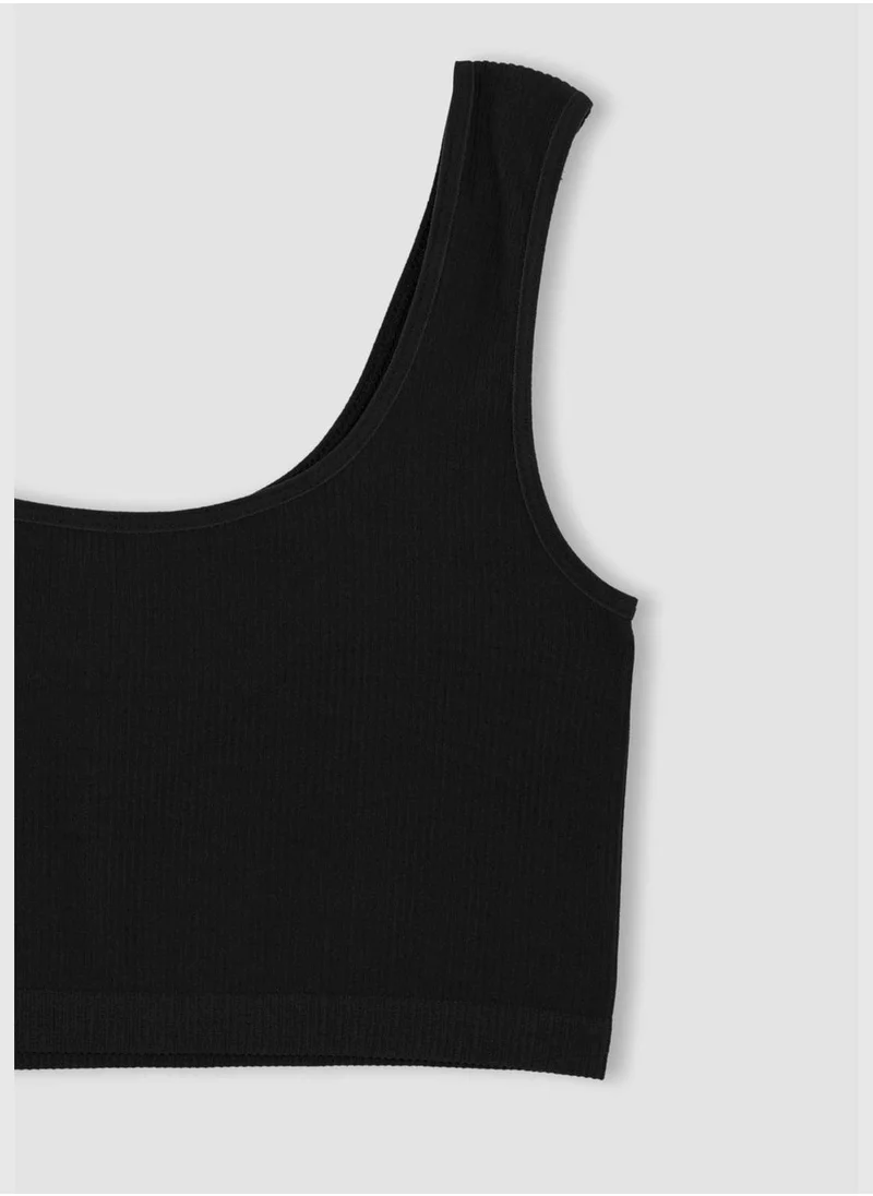 DeFacto Crew Neck Strappy Sports Bra
