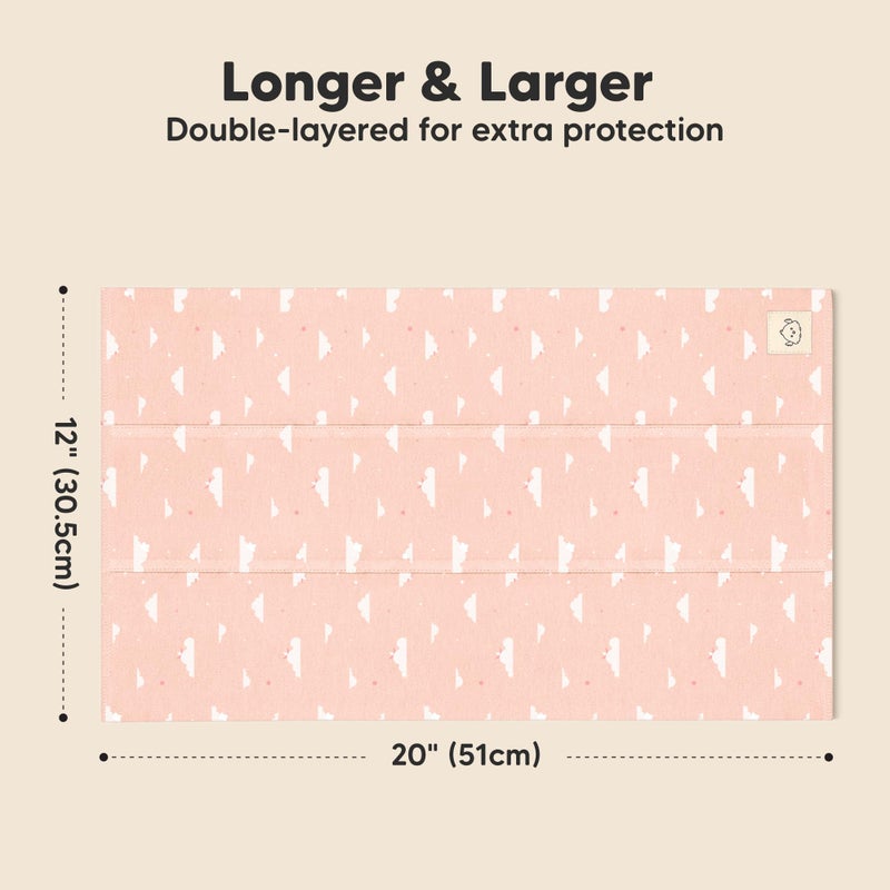 KeaBabies Organic Burp Cloths Baby Boy, Girl - 6-Pack Large Cotton Burping Cloths for Babies, Spit Up Rags, Super Absorbent, Ultra Soft Newborn Rag, Gender Neutral, Machine Washable, Durable (Dreamers) - Image 3