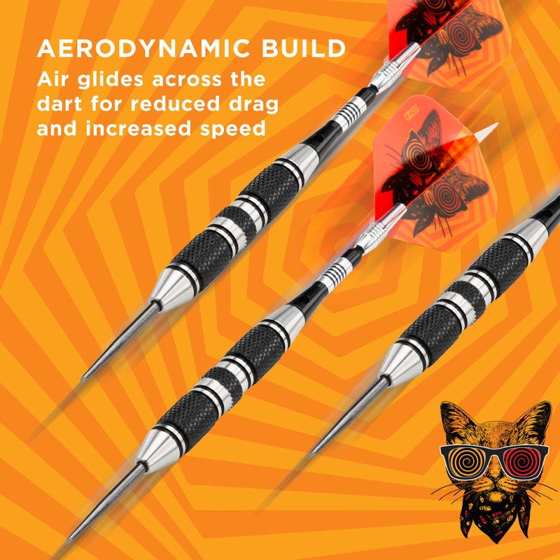 Viper by GLD Products The Freak Steel Tip Darts, Grooved Barrel, 22 Grams, Multicolor (22-1703-22) - Image 5