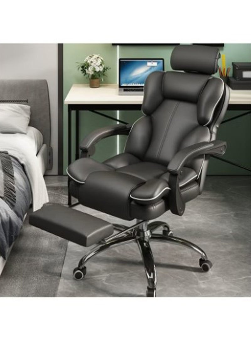 Generic Gaming Office Chair High Back Ergonomic Desk Computer Chair with Lumbar Support Retractable Footrest Adjustable Swivel and Arm-Rest  - Image 3