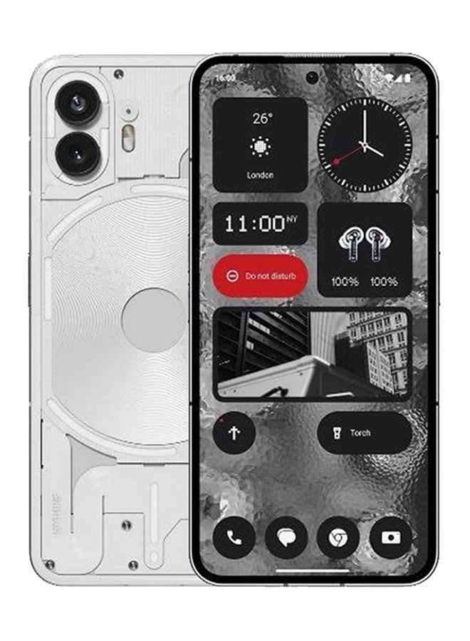Nothing Phone 2 Dual SIM White 12GB RAM 512GB 5G - Middle East Version - Image 1