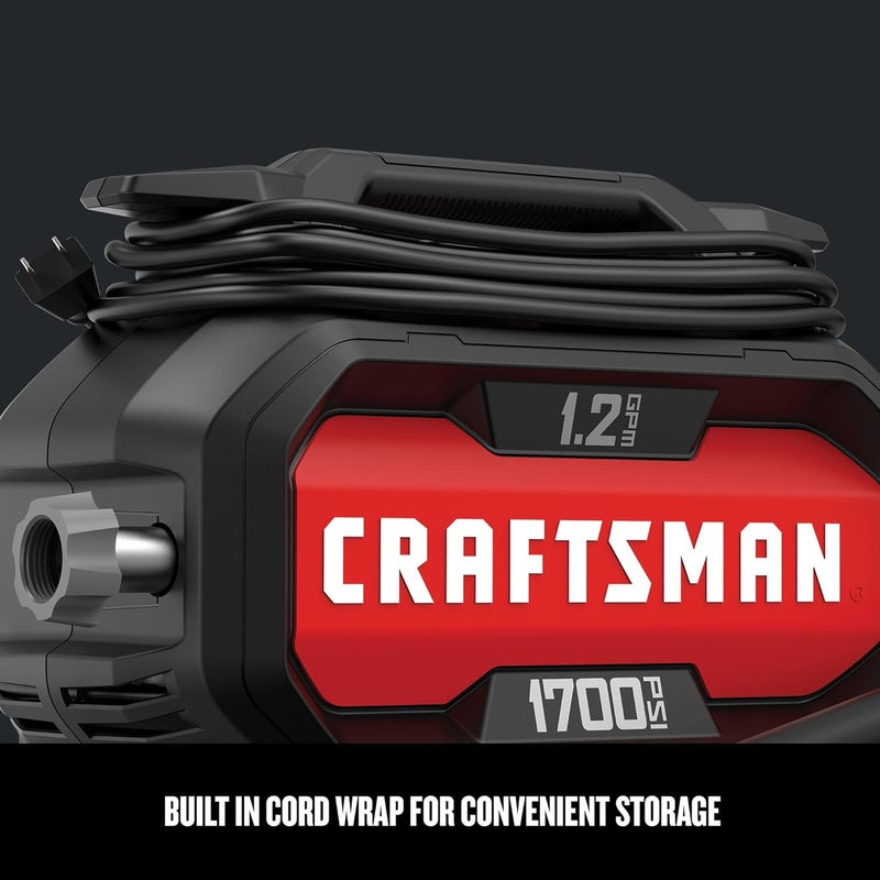 CRAFTSMAN Electric Pressure Washer 1700 PSI 1.2 GPM Cold Water Corded CMEPW1700 - Image 4