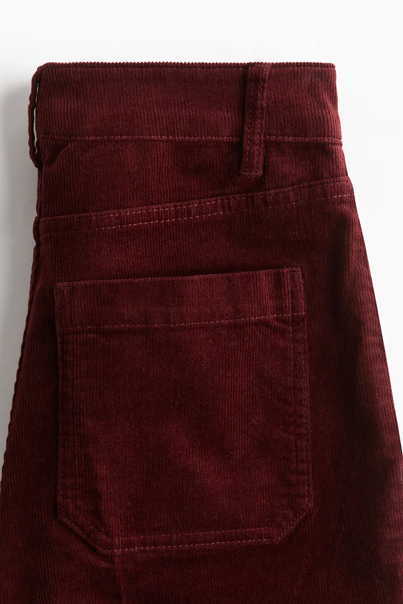 H&M Flared corduroy trousers