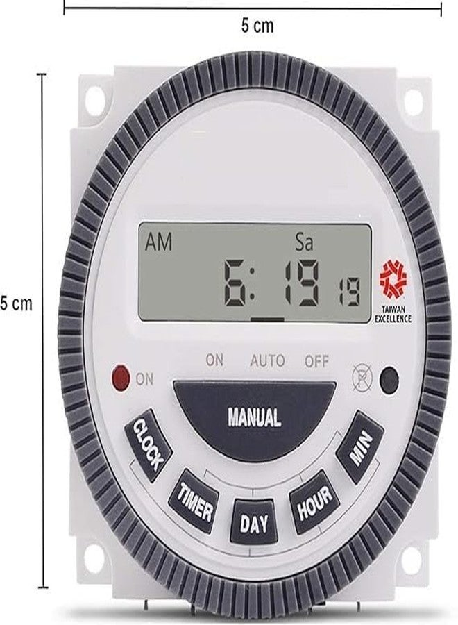 مفتاح مؤقت رقمي قابل للبرمجة من نوع SP Electron 4 Pin TM619H2 مع شاشة LCD (عبوة من قطعة واحدة) - Image 3