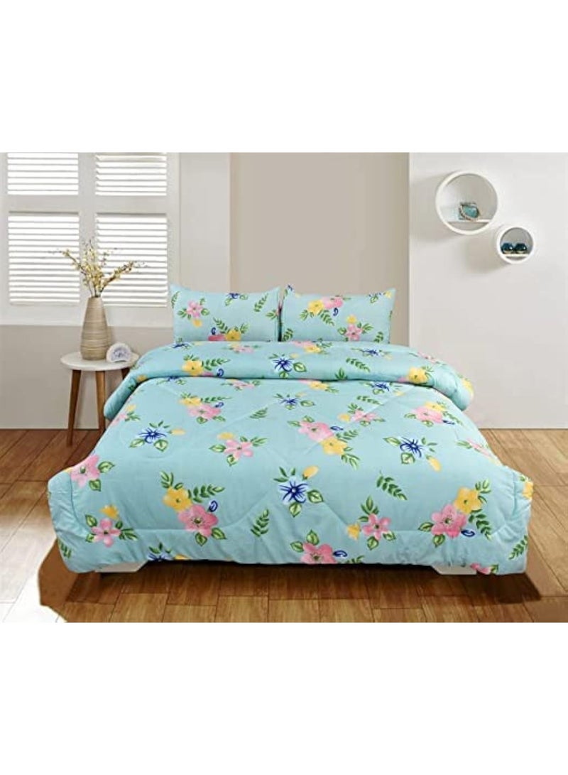 Roll Comforter - 220 x 240 cm, All Season Duvet, Supersoft Polyster, Lightweight, Breathable, Durable Quality, Assorted Color - Image 1