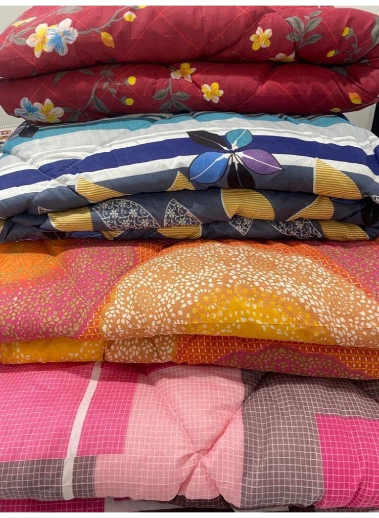 Roll Comforter - 220 x 240 cm, All Season Duvet, Supersoft Polyster, Lightweight, Breathable, Durable Quality, Assorted Color - Image 2