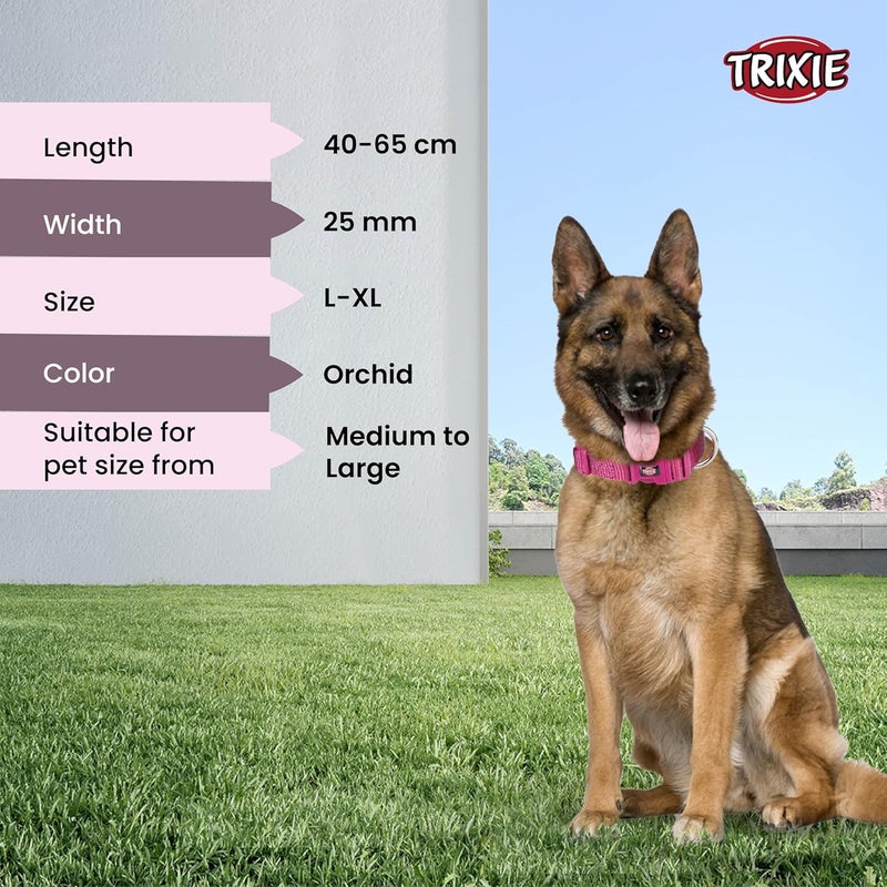 Trixie Premium Dog Collar - Orchid L-XL - Image 5