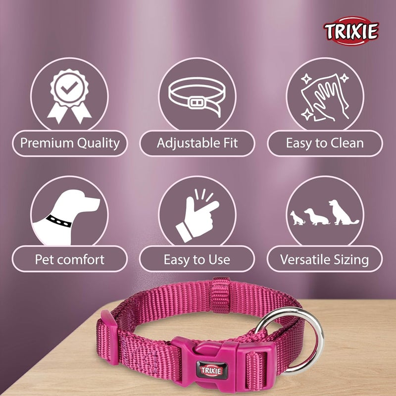 Trixie Premium Dog Collar - Orchid L-XL - Image 3