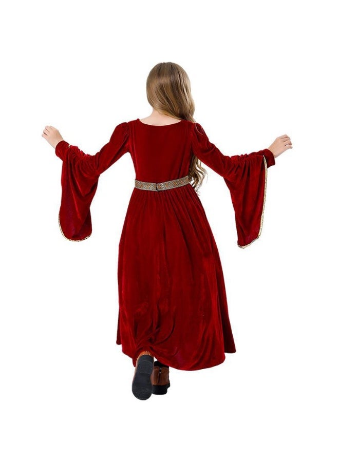 Girls Renaissance Dress Princess Medieval Renaissance Costume Kids Ren Faire Dress Halloween - Image 4