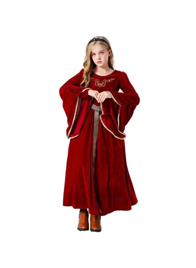 Girls Renaissance Dress Princess Medieval Renaissance Costume Kids Ren Faire Dress Halloween - Image 1