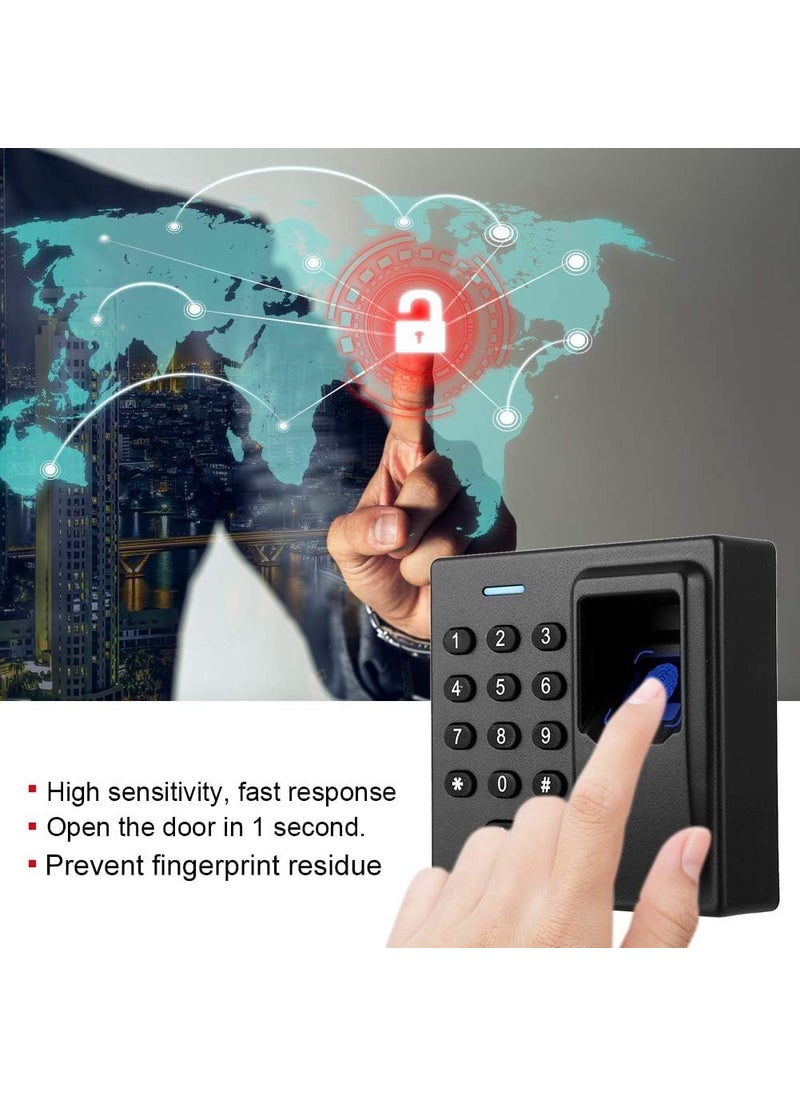 REES52 REES52 Magnetic Door Lock Access Control System Password and Biometric Entry for Office and Home  - Image 4