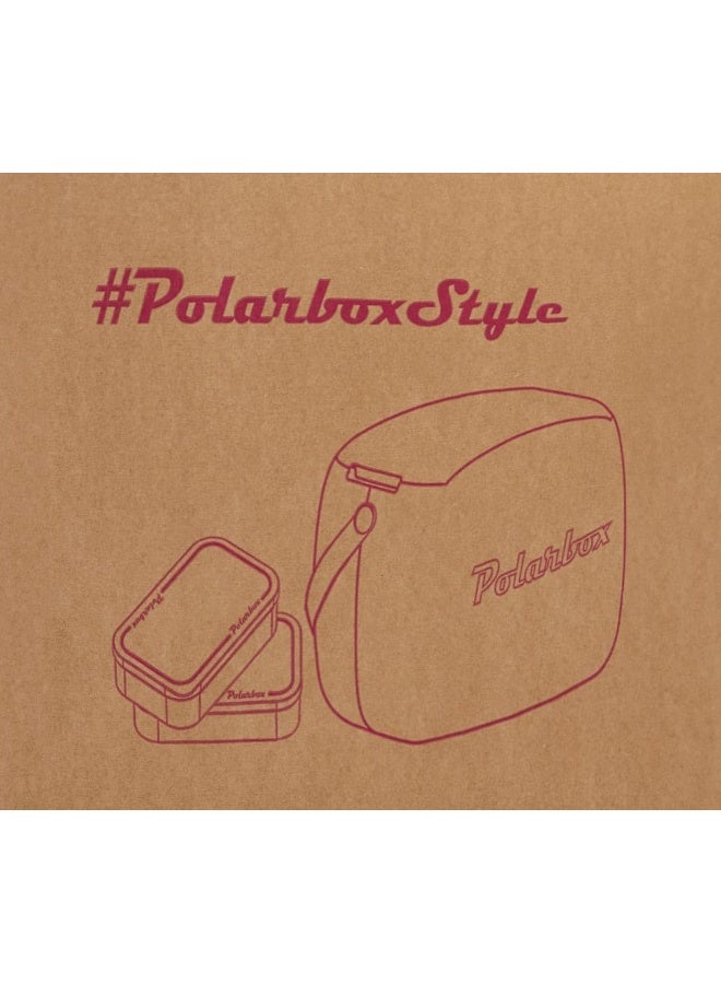 Polarbox 6 Liters Summer Pop Cooler Bag With 2 Containers Verde Agua - Rosa | Ice Box for Beach, Picnic & Party | Convertible Lid | Lunch Box | Thermal Cooler - Image 3