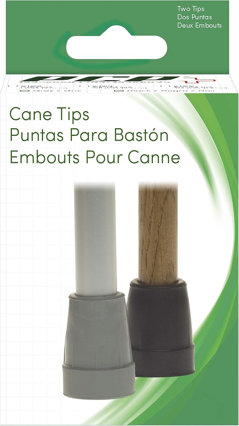 PCP Replacement Cane Tips - 3/4 Inch Diameter, Black, Set of Two - Image 3