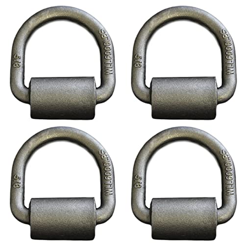 WorldPac (Pack of 4) 5/8-inch,18,000 Lbs Load Capacity Weld-on Forged Flip D-Ring Anchor - Image 2