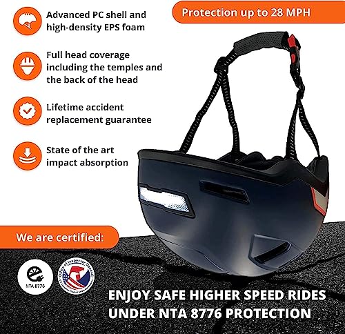 XNITO Bike Helmet with LED Lights Urban Bicycle Helmet for Adults Men Women CPSC NTA8776 Dual Certified Class 3 EBikes Scooters Onewheel Commuter Mountain - Image 3
