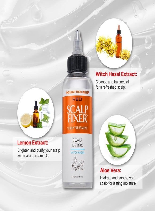 Red by Kiss Scalp Fixer Dry & Itchy Scalp Treatment Instant Cooling Sooth, Hydration & Buildup Control, Detoxify & Balance Healthy Hair (4 fl.oz, Tea Tree, Tension Relief) - Image 4