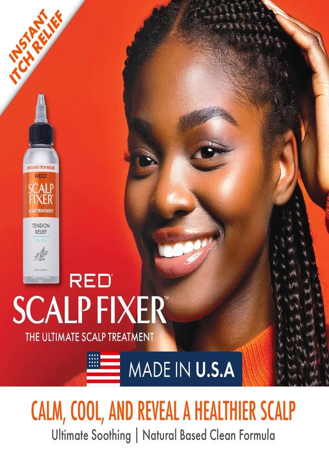 Red by Kiss Scalp Fixer Dry & Itchy Scalp Treatment Instant Cooling Sooth, Hydration & Buildup Control, Detoxify & Balance Healthy Hair (4 fl.oz, Tea Tree, Tension Relief) - Image 3