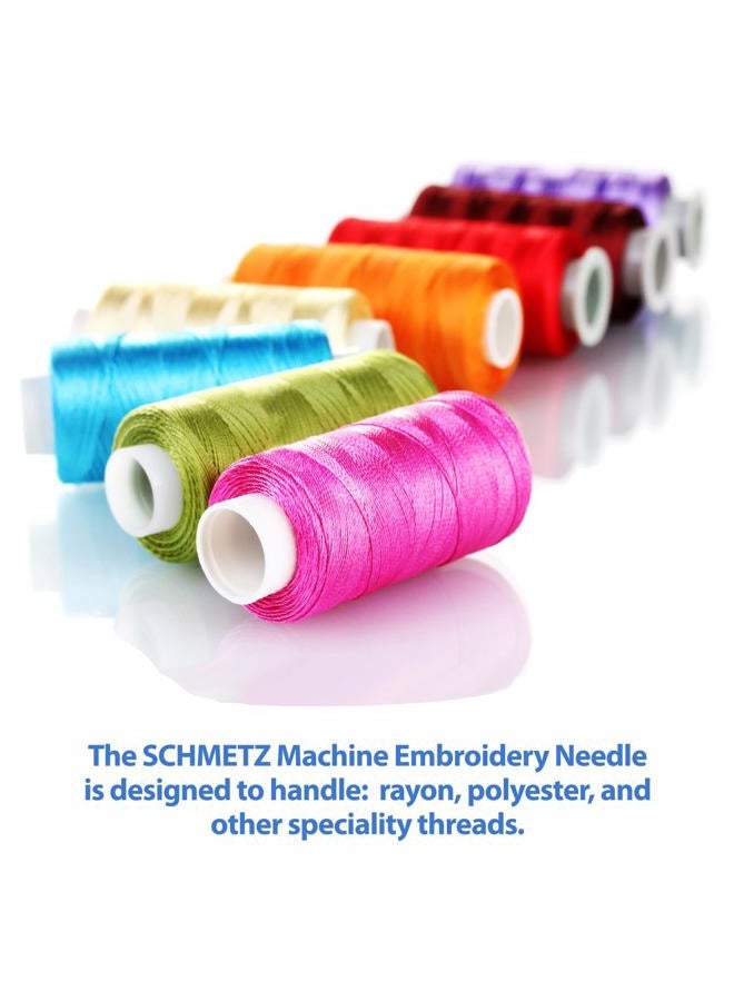 Schmetz 25 Assorted Embroidery Sewing Machine Needles 130/705H H-E Size 75/11 and 90/14 (Original Version) - Image 3