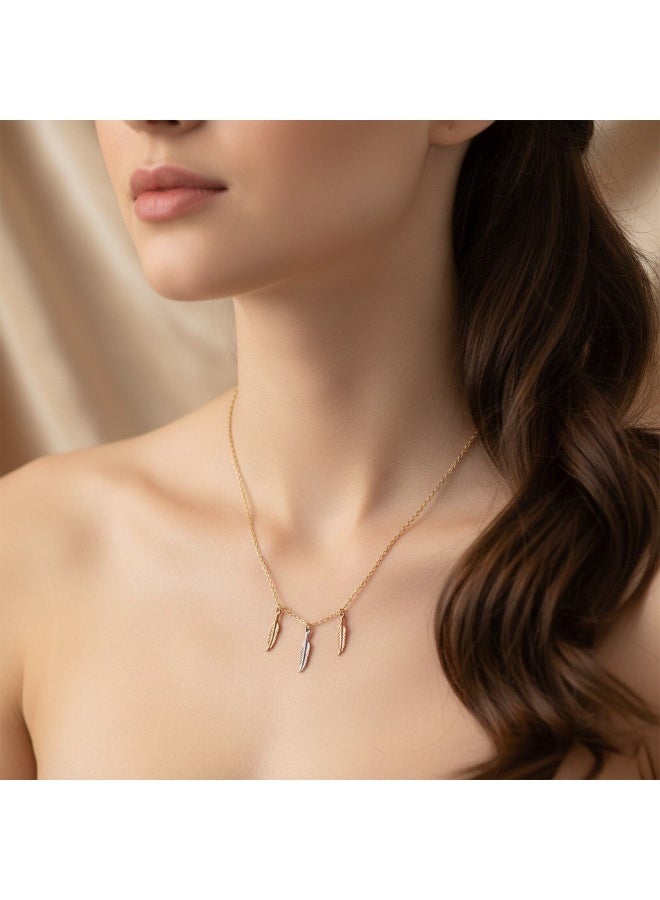 روبي آرت الذهب قلادة روبي آرت من الذهب الخالص عيار 18 قيراطًا للنساء - 2.46 جرام - Image 3