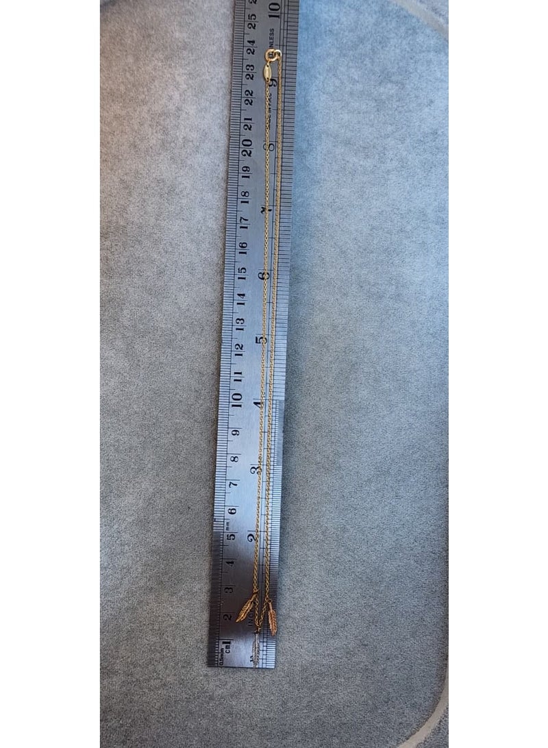 روبي آرت الذهب قلادة روبي آرت من الذهب الخالص عيار 18 قيراطًا للنساء - 2.46 جرام - Image 4