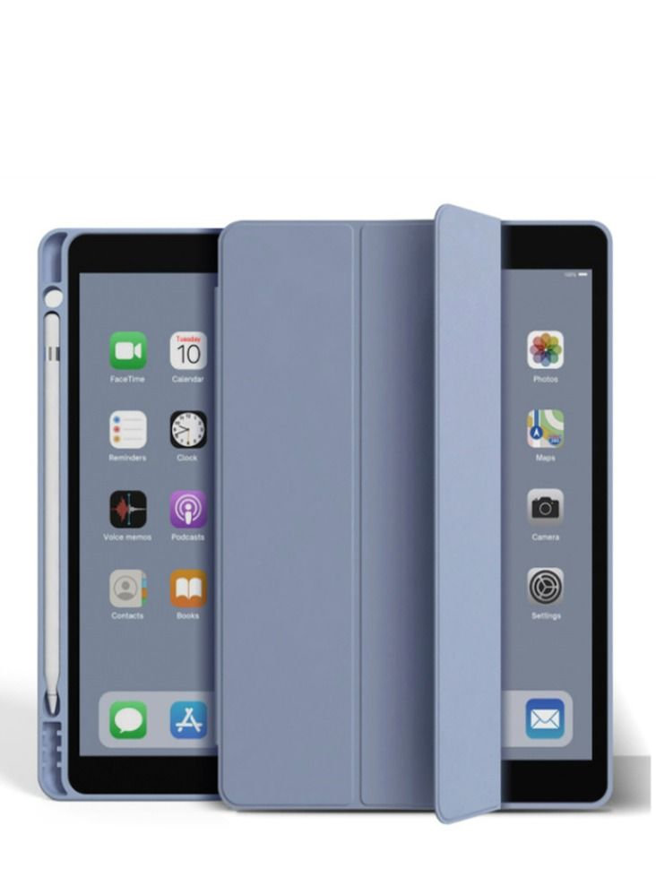 Loquat Fumigation purple iPad case with pen slot 