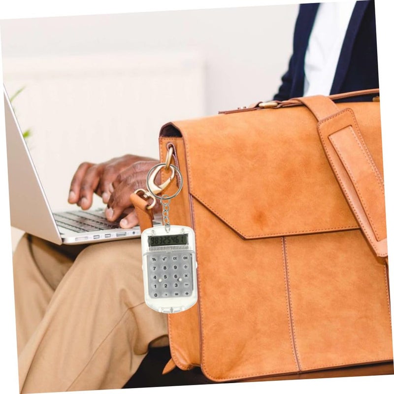 Flip Design Portable Mini Keychain Calculator For Students Pocket Electronic Key Ring - Image 4