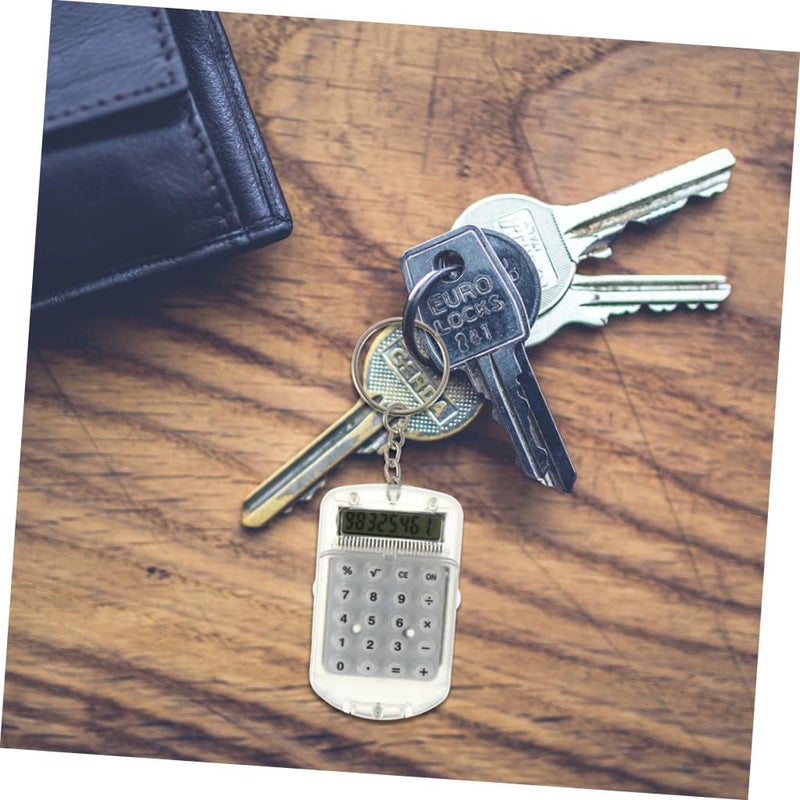 Flip Design Portable Mini Keychain Calculator For Students Pocket Electronic Key Ring - Image 5