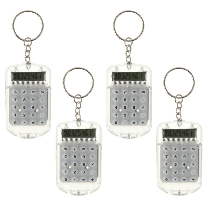 Flip Design Portable Mini Keychain Calculator For Students Pocket Electronic Key Ring - Image 2