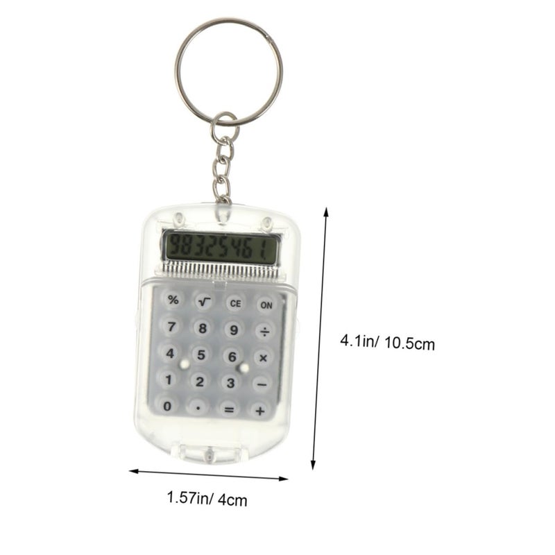 Flip Design Portable Mini Keychain Calculator For Students Pocket Electronic Key Ring - Image 3
