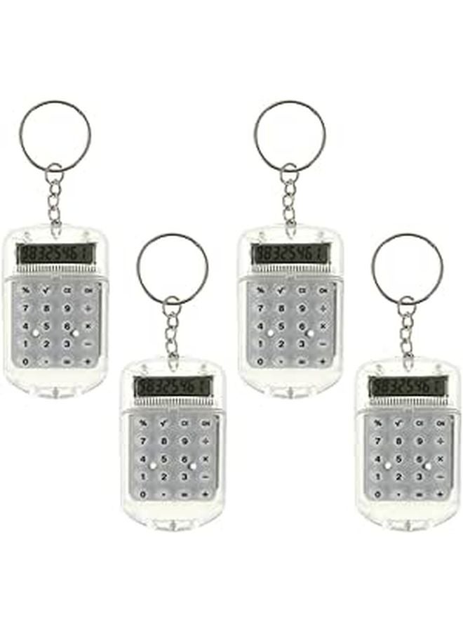 Flip Design Portable Mini Keychain Calculator For Students Pocket Electronic Key Ring - Image 1