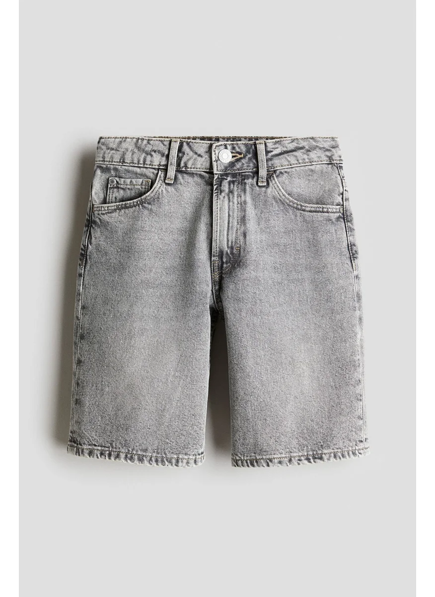 H&M Loose-Fit Denim Shorts