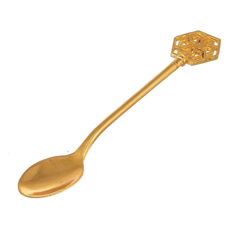 Great Art Metal Swan Duck Golden Spoon Stand for Dining Table 12 Pc Fork and Spoon Set with Stand Decorative Spoon Rest Showpiece Item for Dining Table Golden10 X 5 X 15 cm - Image 4
