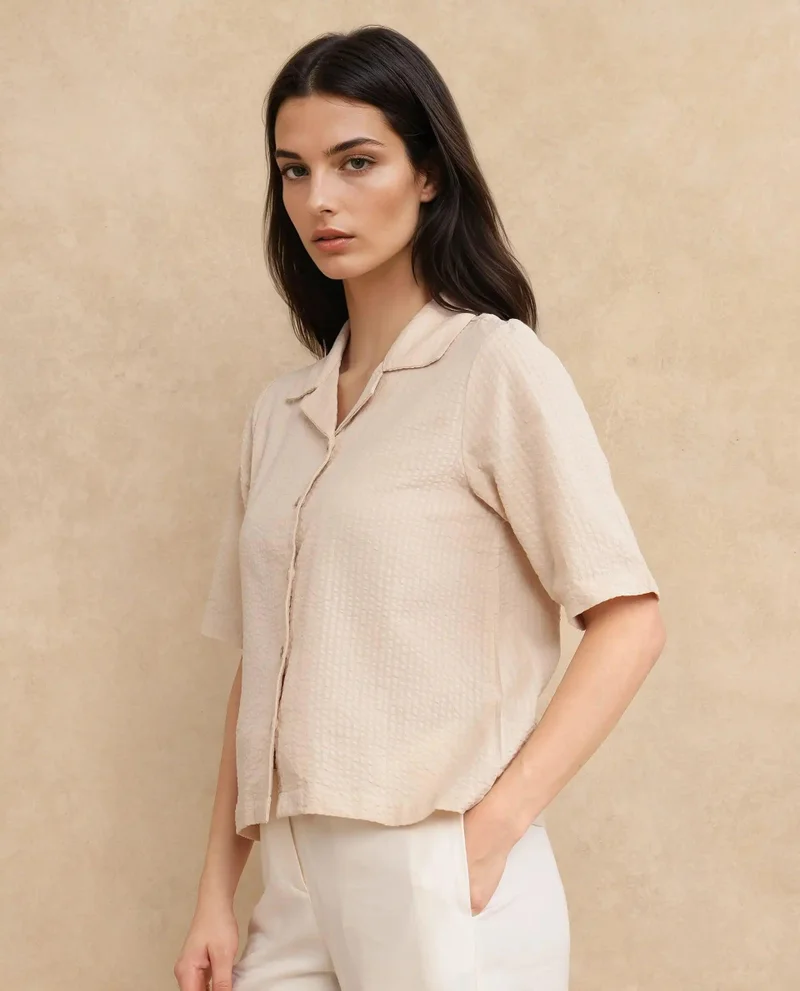 Rareism Women's Extended Sleeve Plain Top