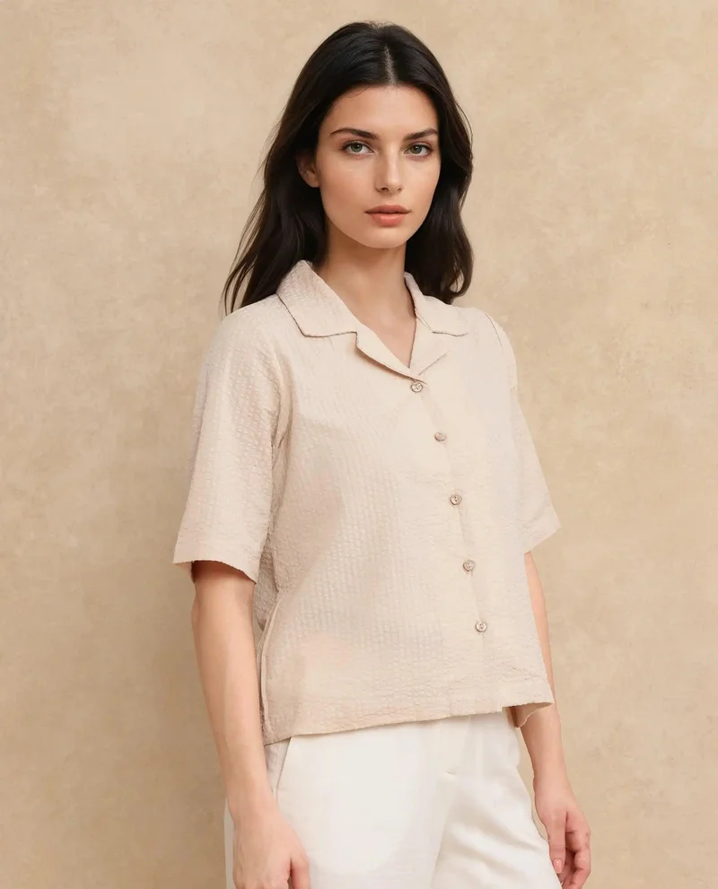 Rareism Women's Extended Sleeve Plain Top