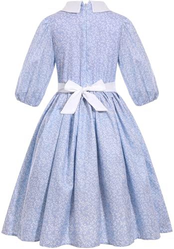 SIZGAROOT Colonial Costume Girls Pioneer Girl Dress Prairie Costume with Bonnet 56 Years - Image 5