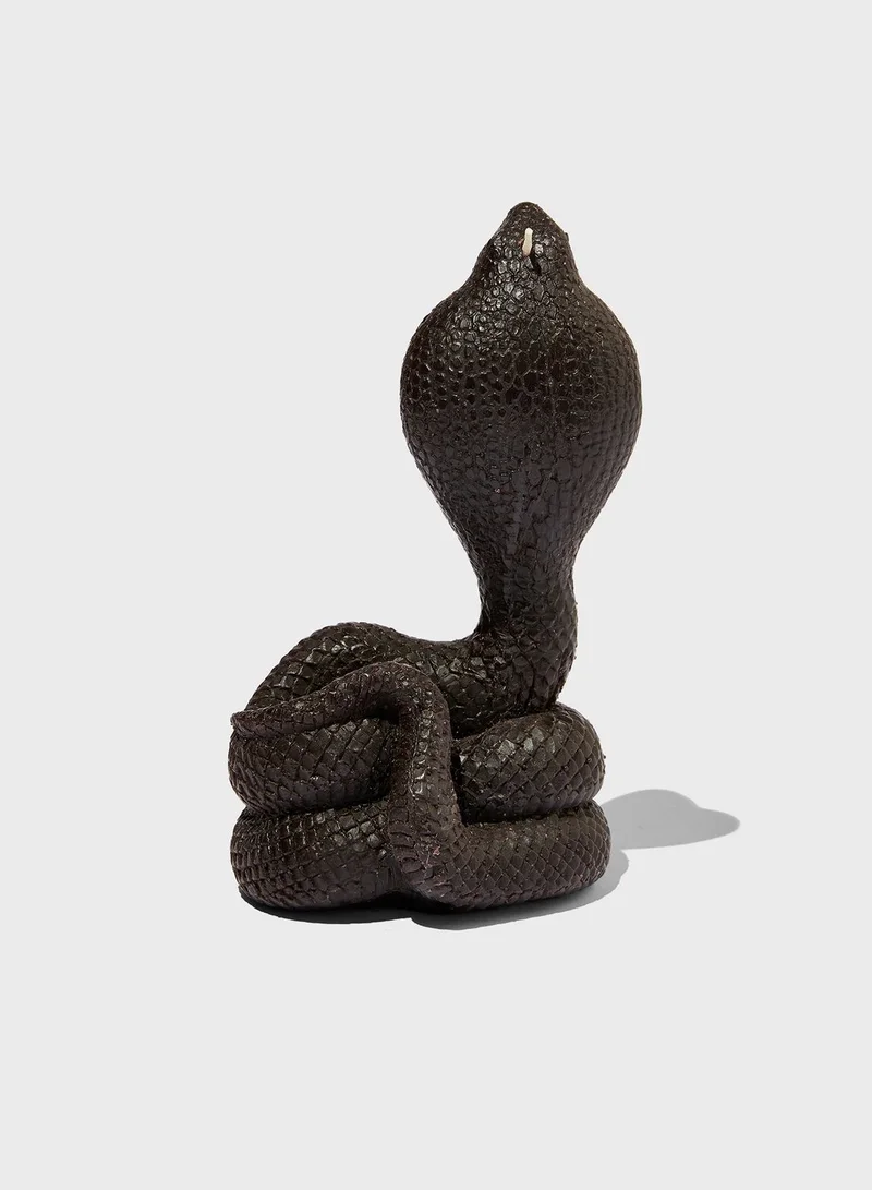 Typo Black Shaped Snake Candle