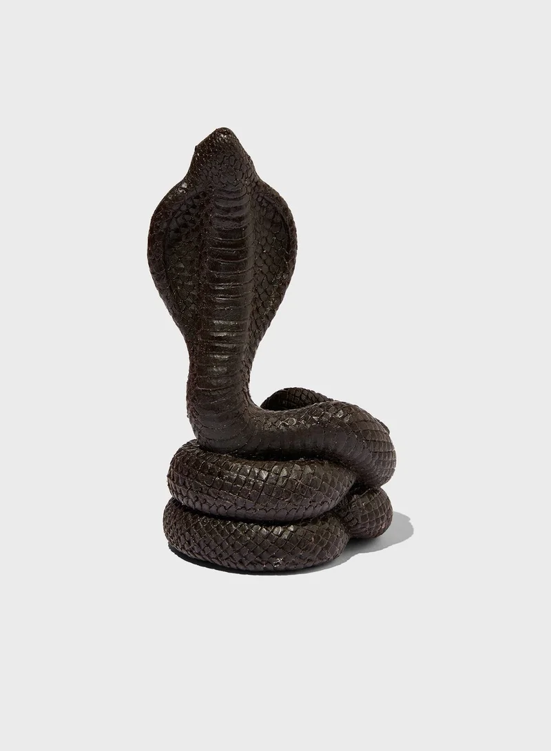 Typo Black Shaped Snake Candle