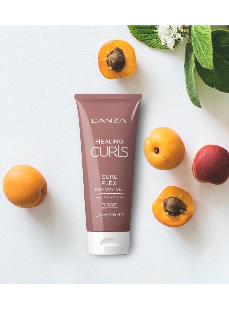 L'ANZA Healing Curls Curl Flex Memory Gel - Curl Gel for Curly Hair - Creates Strong, Long-Lasting and Touchable Hold with Sulphate Free, Paraben Free Formula - Image 2