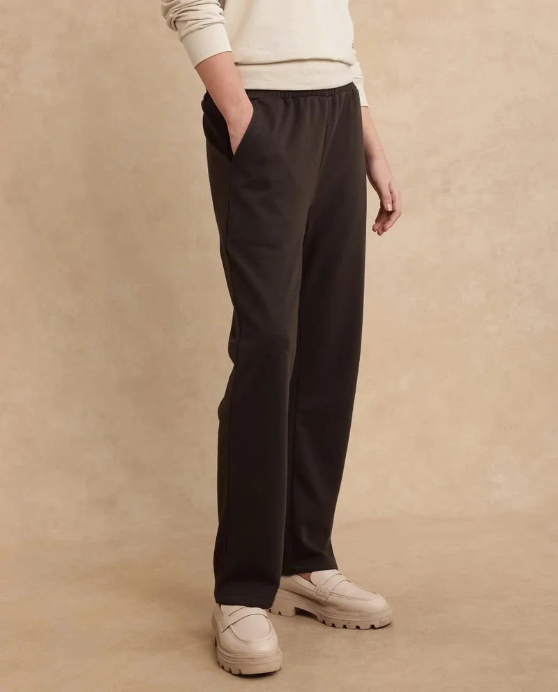 Rareism Women's Terry Straight Fit Trackpants