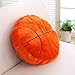 Jetec 2 Pcs Basketball Pillow Fluffy Soft Throw Cute Basketball Shaped Sports Decoration Round Plush Sport Theme Cushion Stuffed Pillow for Bedroom Decoration - Image 3
