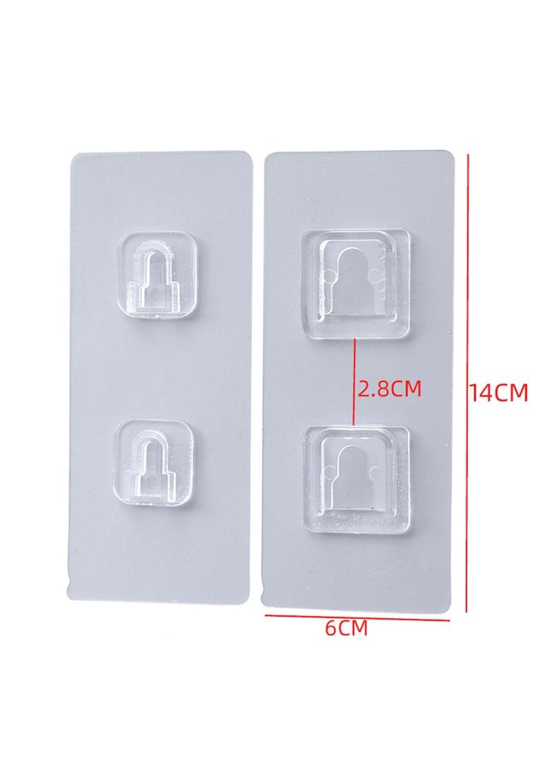 DORMICO DORMICO Double Sided Adhesive Wall Hooks Heavy Duty Hanger Small Sticky Hooks Waterproof OilProof Wall Hook Stable Adhesion Hanger for Home Pack of 3  - Image 3