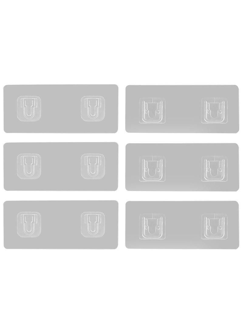 DORMICO DORMICO Double Sided Adhesive Wall Hooks Heavy Duty Hanger Small Sticky Hooks Waterproof OilProof Wall Hook Stable Adhesion Hanger for Home Pack of 3  - Image 1