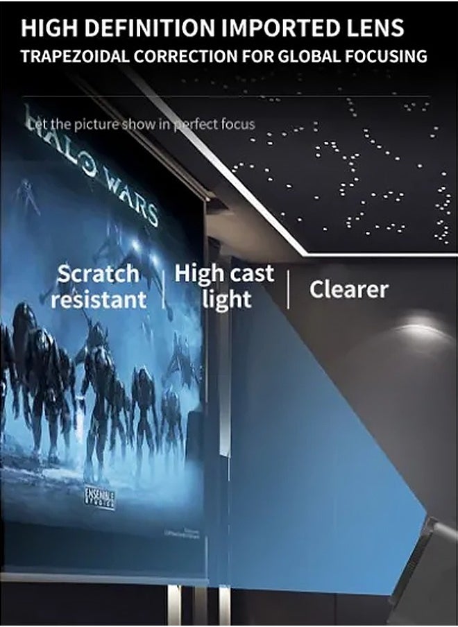 Digisand - 1920*1080P Mini Projector 4K Bluetooth-Compatible Android Smart TV DLP Office Micro Portable Data With 5G Wifi Home Theater - Image 1