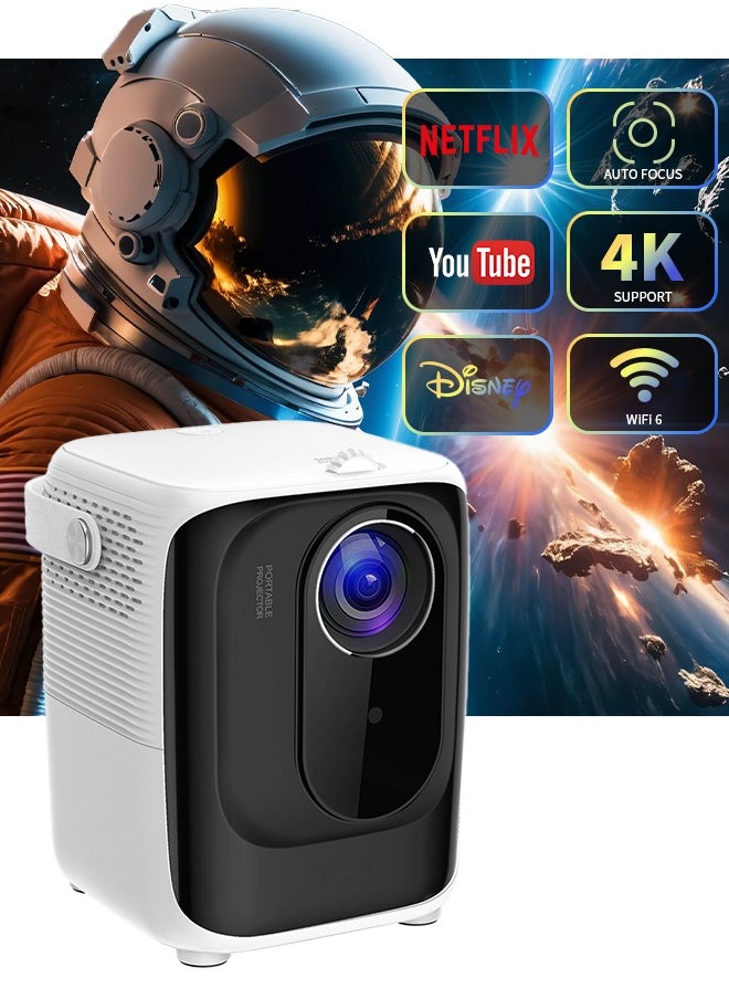 Digisand 1920*1080P Mini Projector 4K Bluetooth-Compatible Android Smart TV DLP Office Micro Portable Data With 5G Wifi Home Theater 