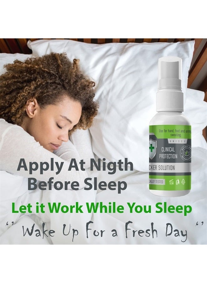 No Sweat NO SWEAT Maximum Strength Antiperspirant Spray, Strong Deodorant for Excessive Sweating & Hyperhidrosis Treatment, Lasts up to 7 Days -50ml) Packing May Vary - Image 2
