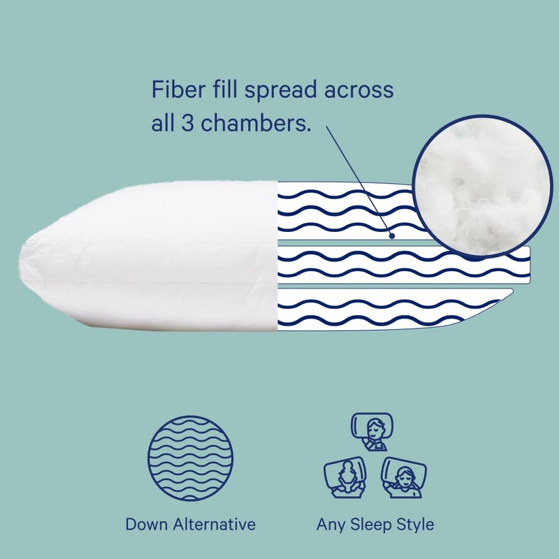 Casper Sleep Essential Pillow for Sleeping, Standard, White - Image 2