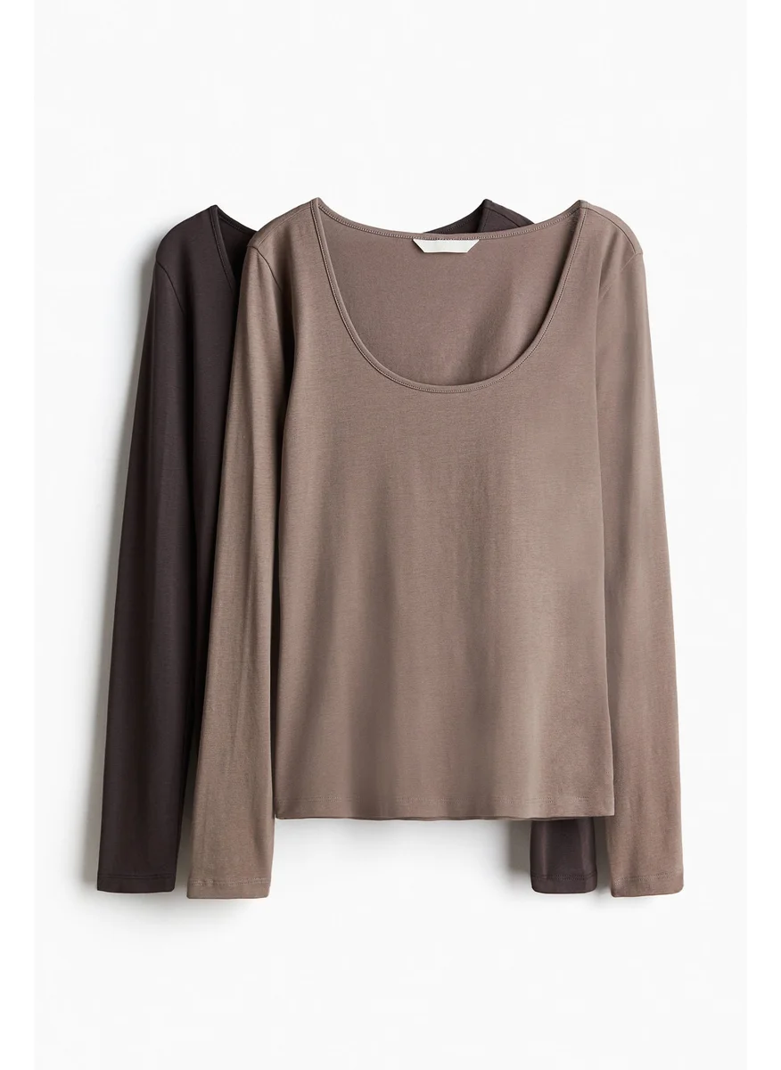 H&M 2-Pack Jersey Tops